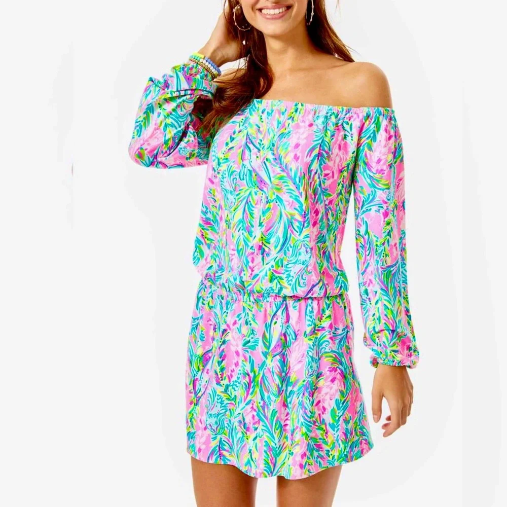 Lilly Pulitzer | NWOT ✨ "Unicorn of the Sea" Lana Skort Romper 🐚 - Picture 3 of 7